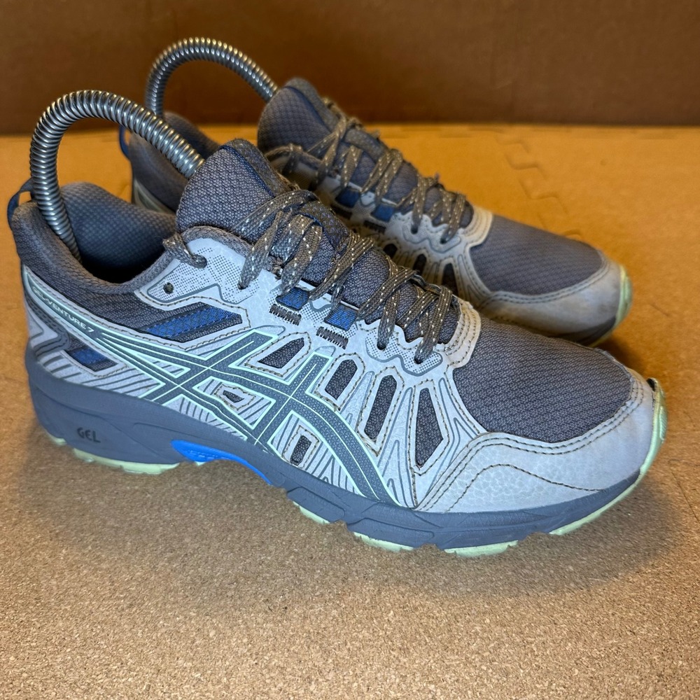 ASICS Gel-Venture 7 Womens Trail Running Shoes‎ Grey Blue 1012A476 Size 6